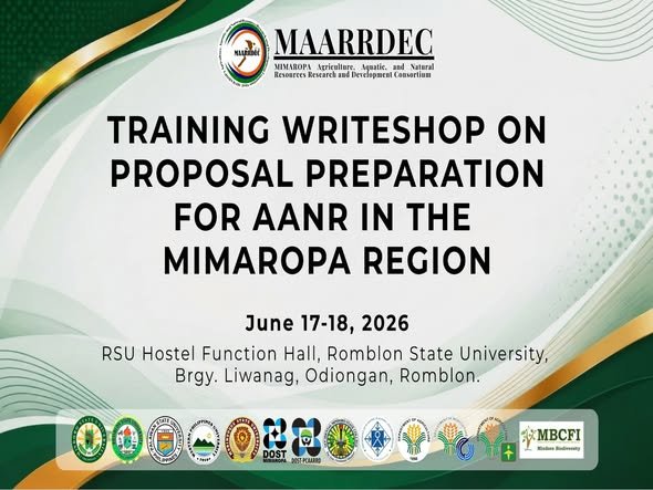 Training Writeshop on Proposal Preparation for AANR in the MIMAROPA Region
